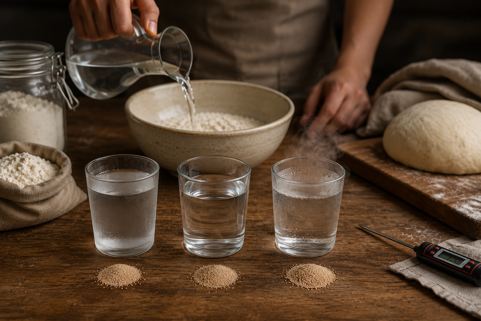 چطور با تنظیم دمای آب، نان بهتری بپزیم؟